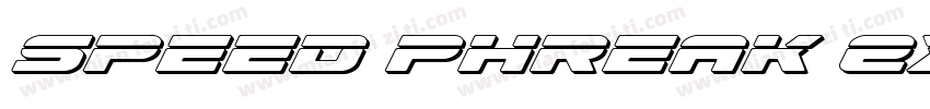 Speed Phreak Extra-C字体转换